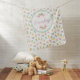 Personalisierte Regenbogen-Tulpe-Decke Babydecke (In Situ)