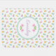 Personalisierte Regenbogen-Tulpe-Decke Babydecke (Horizontal)