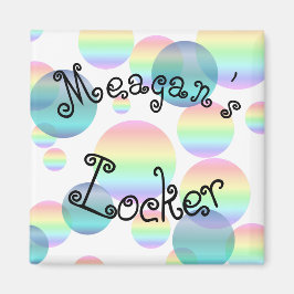Personalisierte Regenbogenblasen Magnet