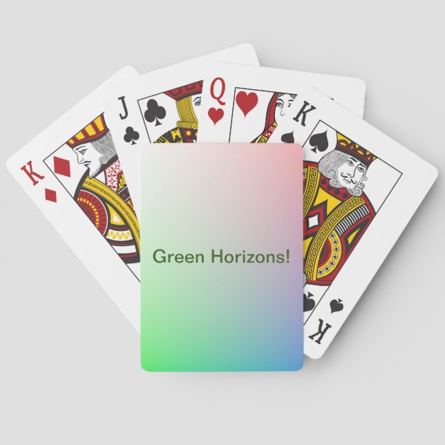 Personalisierte Regenbogenfarben, Abstrakt Art Gre Spielkarten (Rückseite)