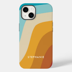 Personalisierte Regenbogenwellen Case-Mate iPhone 14 Hülle