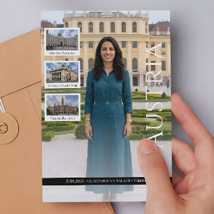 Personalisierte Reiseerinnerung Österreich Postkarte