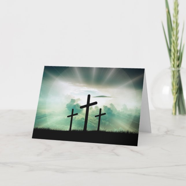 Personalisierte Religiöse Osterkarte Feiertagskarte (Vorderseite)