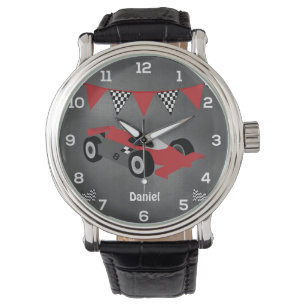 Personalisierte Rennen-Auto-Uhr Armbanduhr