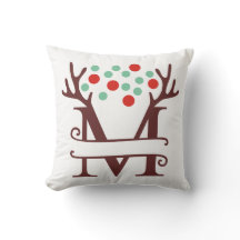 Personalisierte Rentier Antlers Name "M"