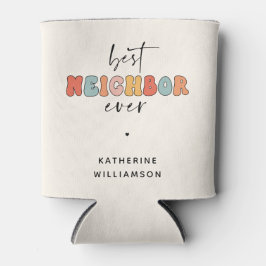 Personalisierte Retro Best Neighbour je Niedlich Dosenkühler