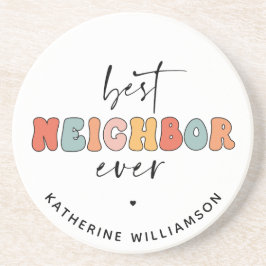 Personalisierte Retro Best Neighbour je Niedlich Getränkeuntersetzer