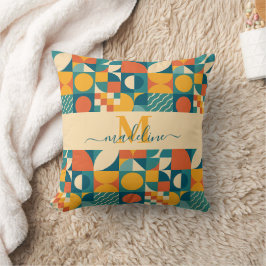 Personalisierte Retro geometrische Farbe Kissen