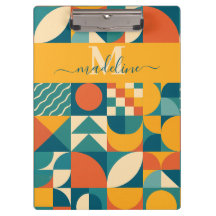 Personalisierte Retro geometrische Farbe