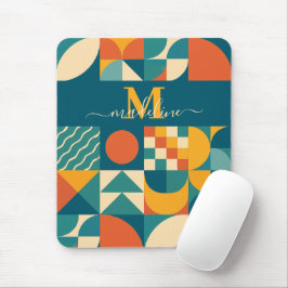 Personalisierte Retro geometrische Farbe Mousepad