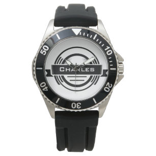 Personalisierte Retro-Hipster-Uhr Armbanduhr