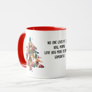 Personalisierte Retro-Minimalistische Farbenbaume Tasse
