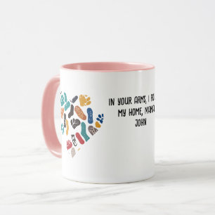 Personalisierte Retro-Minimalistische Seezungenmar Tasse