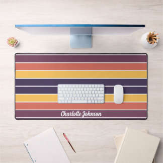 Personalisierte Retro-Sonnenuntergänge Schreibtischunterlage