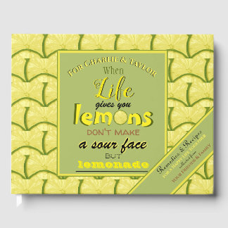 Personalisierte Retro-Typografie Gästebuch