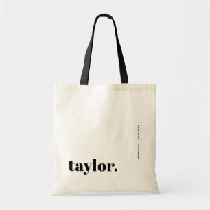 Personalisierte Retro-Typografie Tragetasche