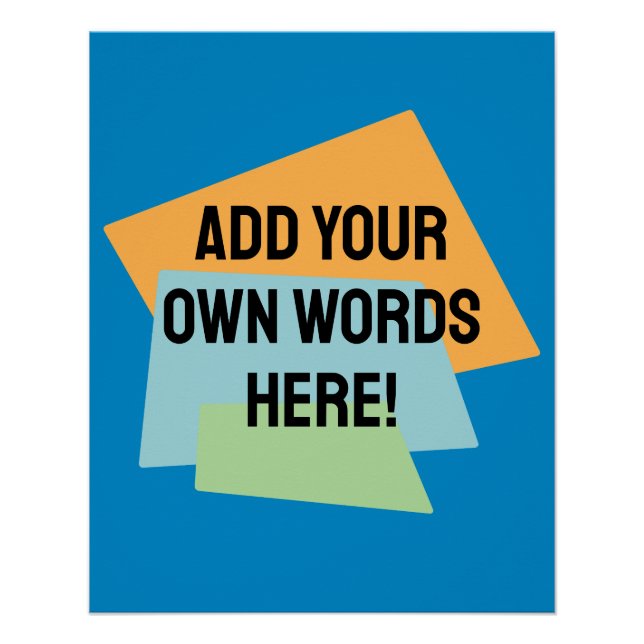 Personalisierte Retroformen Poster (Vorderseite)