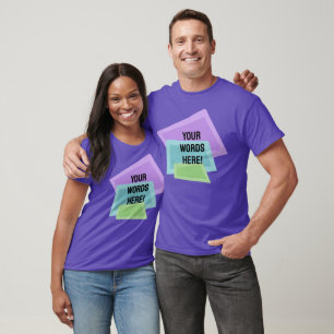 Personalisierte Retroformen T-Shirt