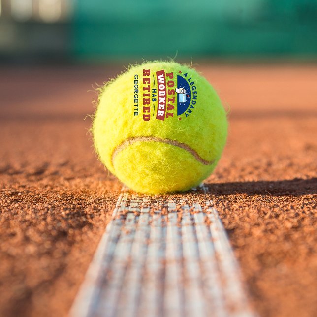 Personalisierte Retusche der Postarbeiter Tennisbälle (Retired Postal Worker Gag Retiring Personalized Tennis Balls)
