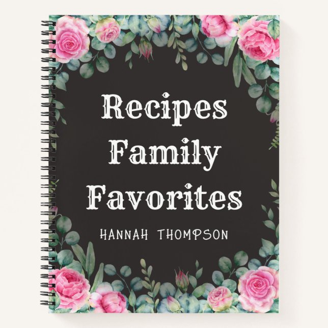 Personalisierte Rezepte Familienfavoriten Organisa Notizbuch (Vorderseite)