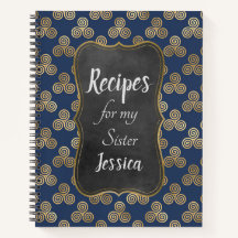 Personalisierte Rezepte für meine Schwester Blue C
