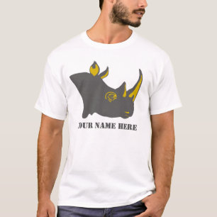 Personalisierte Rhino-Grafik-Illustration T-Shirt