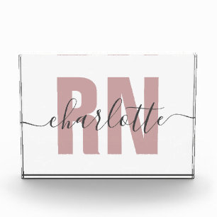 Personalisierte RN-Geschenke für Krankenschwester Fotoblock