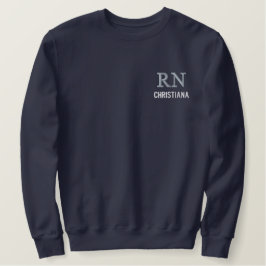 Personalisierte RN-Geschenke für Krankenschwestern Besticktes Sweatshirt
