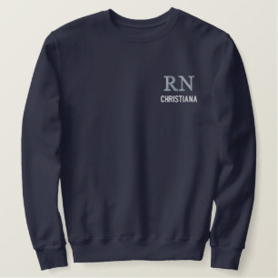 Personalisierte RN-Geschenke für Krankenschwestern Besticktes Sweatshirt