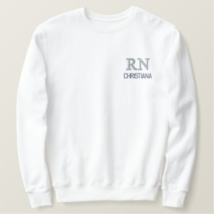 Personalisierte RN-Geschenke für Krankenschwestern Besticktes Sweatshirt