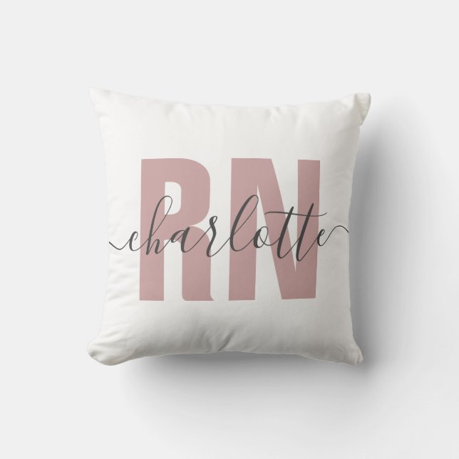 Personalisierte RN-Geschenke für Krankenschwestern Kissen (Vorderseite)