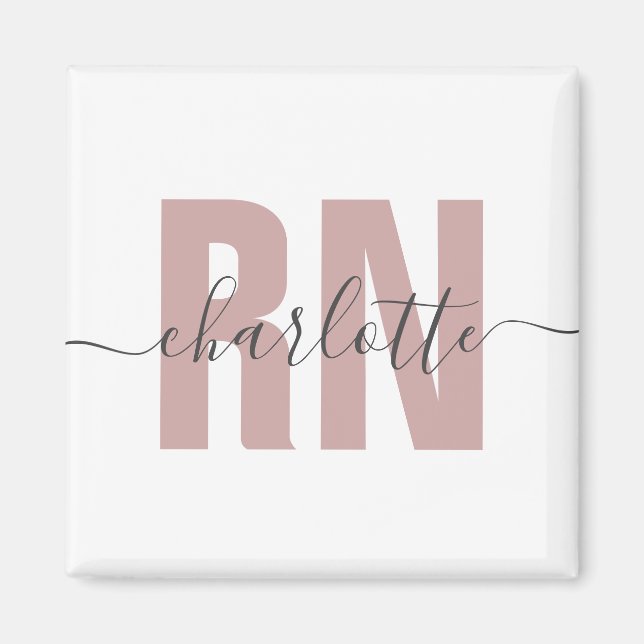 Personalisierte RN-Geschenke für Krankenschwestern Magnet (Vorne)
