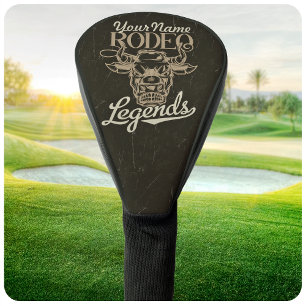 Personalisierte Rodeo Old West Stier-Roping-Legend Golf Headcover