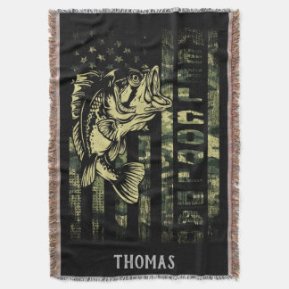 Personalisierte Rolle Cooler Vater Camouflage Flag Decke