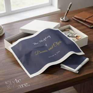 Personalisierte romantische Hochzeit 20" x 30" Seidenpapier