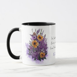 Personalisierte romantische Lavendel-Tasse für sie Tasse