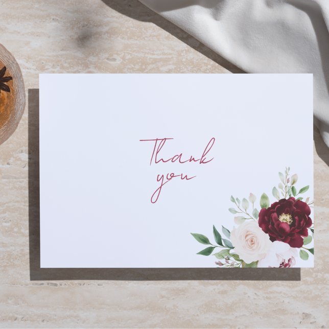 Personalisierte romantische Rote Rose Dankeskarte (Von Creator hochgeladen)