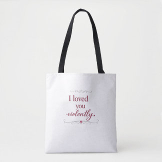 Personalisierte romantische Typografie-Zitat-Tasch Tasche