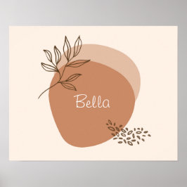 Personalisierte rosa Mauerkunst | Poster