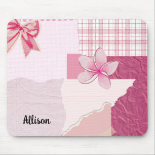 Personalisierte rosa Mauspad