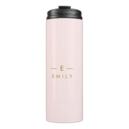 Personalisierte, rosa-minimalistische Moderne Thermosbecher
