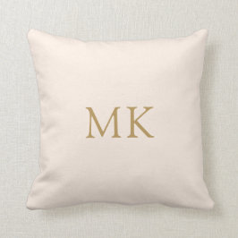 Personalisierte Rosa-Monogramm-Initialen  Kissen