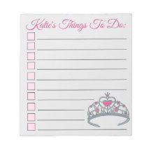 Personalisierte rosa Prinzessin Tiara Dinge zu tun