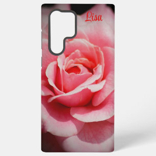 Personalisierte rosa Rosenblüten-Samsung-Hülle Samsung Galaxy Hülle