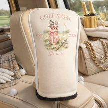 Personalisierte rosa Schleife Golf-Mom