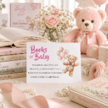 Personalisierte rosa Teddybär-Bücher für Baby