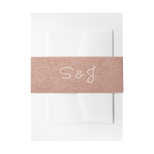 Personalisierte Rose Einladungsbanderole (Vorderseite Beispiel)