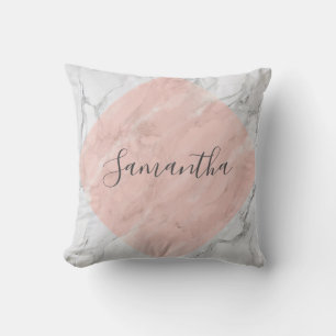Personalisierte Rose Goldmarmorkissen Kissen