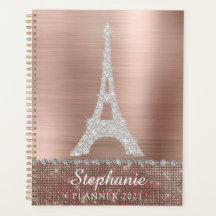Personalisierte roségoldene Diamant-Sparkling-Pari