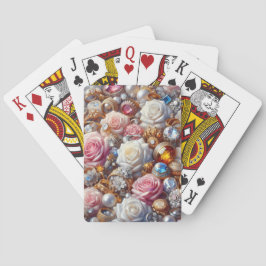 Personalisierte Rosen- & Schmuck-Spielkarten Spielkarten